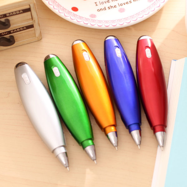 Colorful Lanyard LED Light Ballpoint Pen