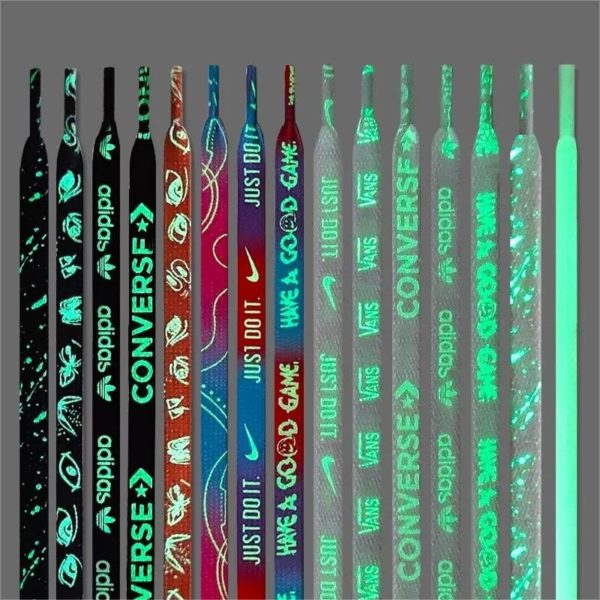 Thermal Transfer Colorful Fluorescent Shoelaces