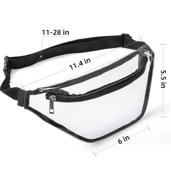 Casual Transparent Shoulder Fanny Pack