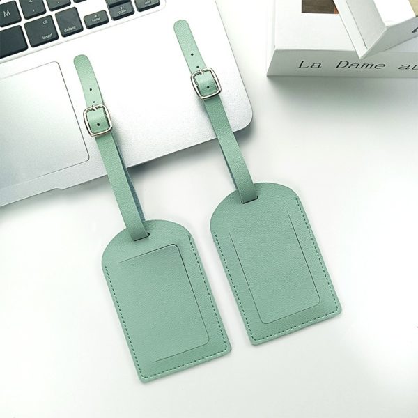 Thickened PU Leather Luggage Tag Horizontal & Vertical Flap