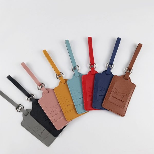 Customisable PU Leather Luggage Consignment Tag