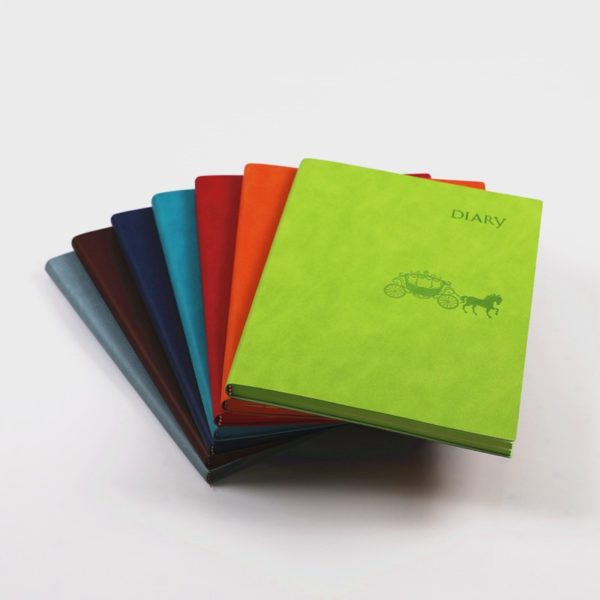 Thickened Business PU Notebook With Coloured Edges