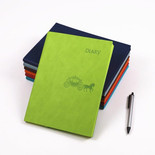 Thickened Business PU Notebook With Coloured Edges