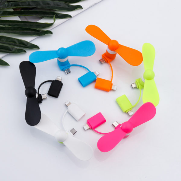 Mini Portable 2 in 1 USB Cellphone Fan