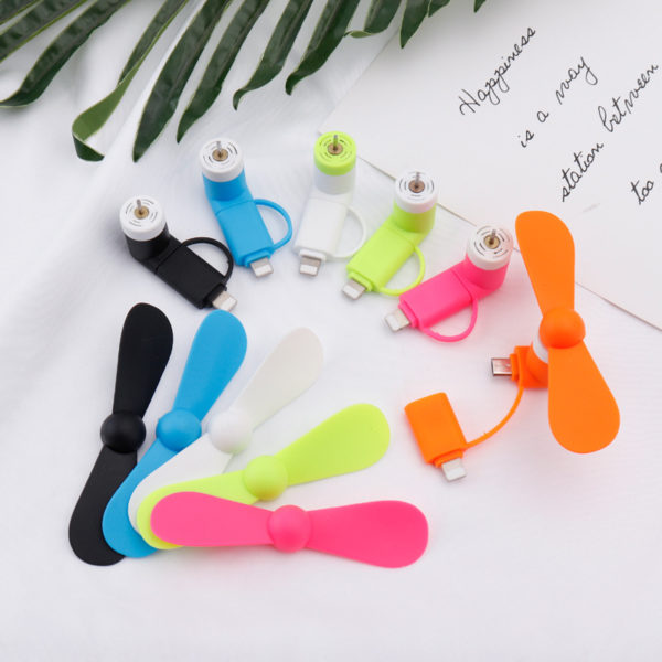 Mini Portable 2 in 1 USB Cellphone Fan