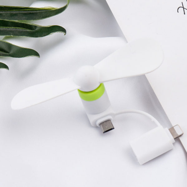 Mini Portable 2 in 1 USB Cellphone Fan