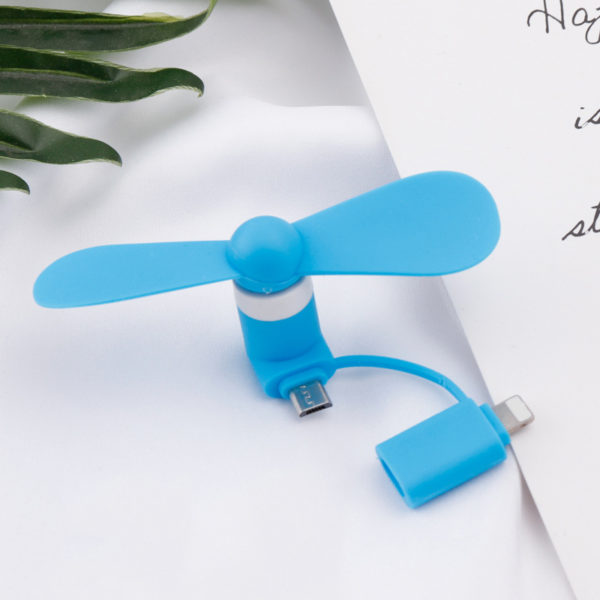 Mini Portable 2 in 1 USB Cellphone Fan