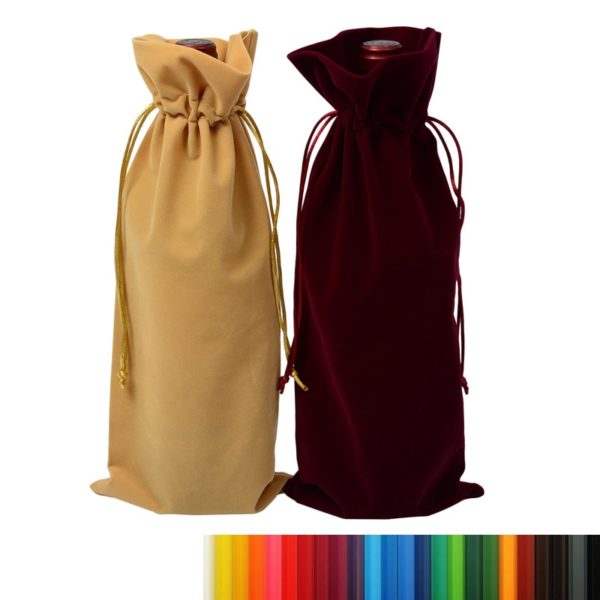 Drawstring Style Velvet Bottle Sleeve