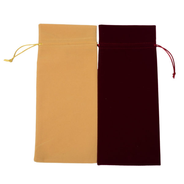 Drawstring Style Velvet Bottle Sleeve