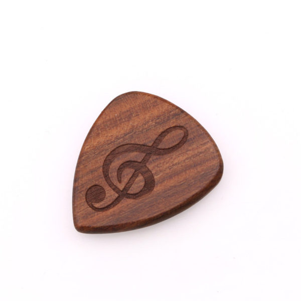 Wood Veneer Guitar Picks with Laser Logo