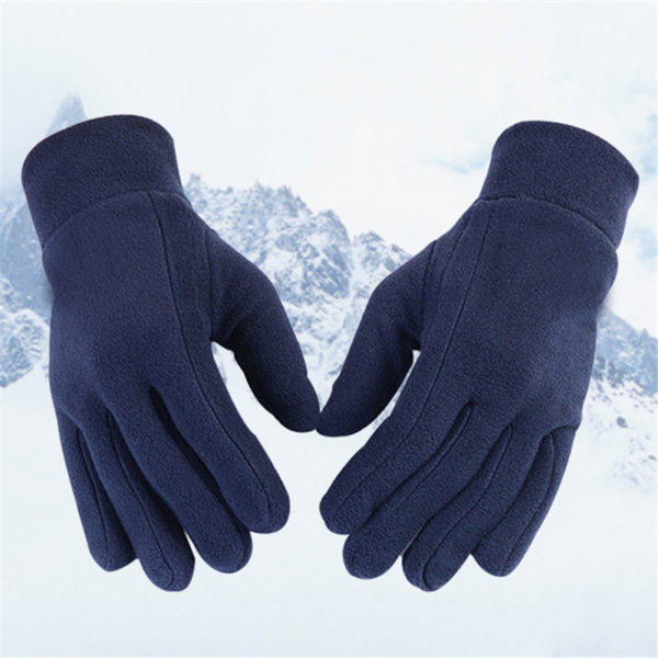 Fleece Gloves with Embroidered logo