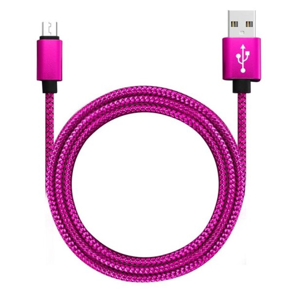 Nylon Woven Braided  Android Charging Cable - Image 5