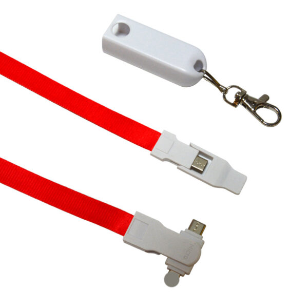 3-in-1 Lanyard Cell Phone Charging Cable - Image 3