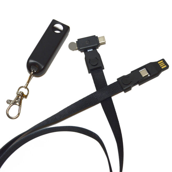 3-in-1 Lanyard Cell Phone Charging Cable - Image 4