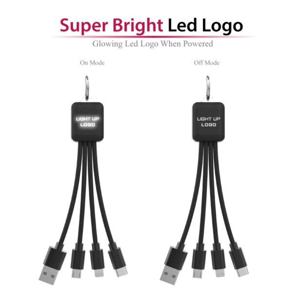 Luminous LED USB Cable Charging Wire Phone Data - Image 3