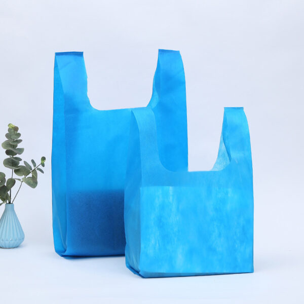 Multiple Colors Reusable Non Woven Grocery Tote Bag - Image 2