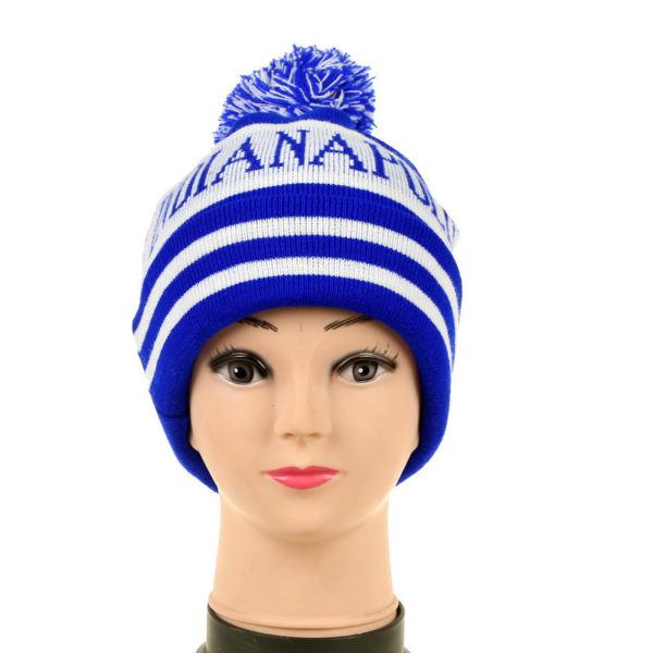 Jacquard Pom Beanie With Top Ball