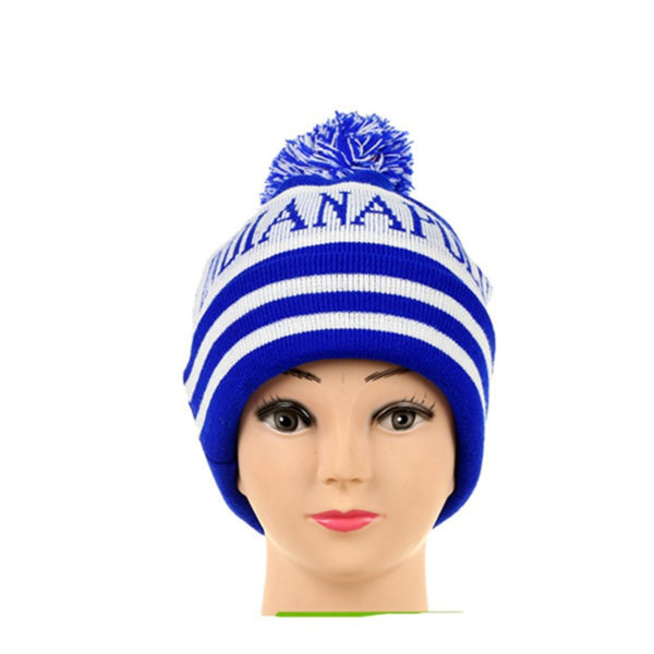 Jacquard Pom Beanie With Top Ball