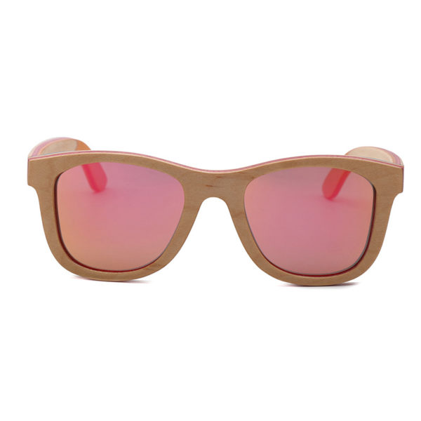 Wood Sunglasses Recycled Skateboard