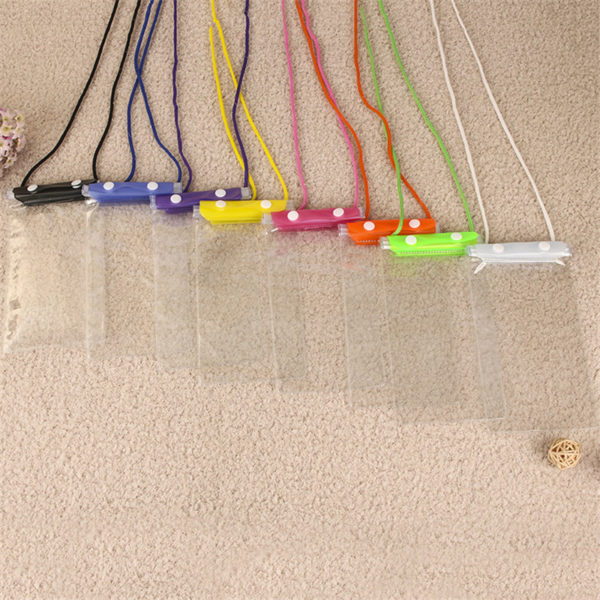 Colorful PVC Waterproof Phone Pouch With Cord