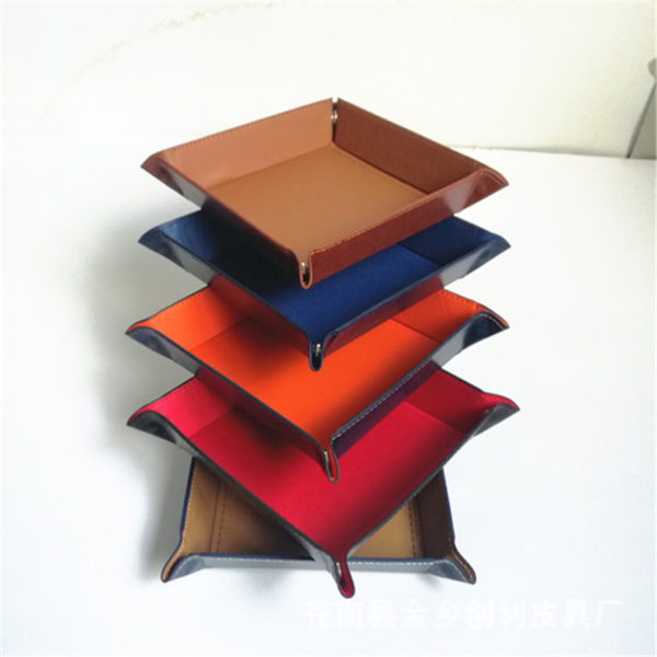 Square PU Collapsible Storage Box