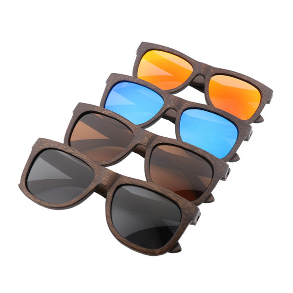 Bamboo Wood Frame Cycling Sunglasses