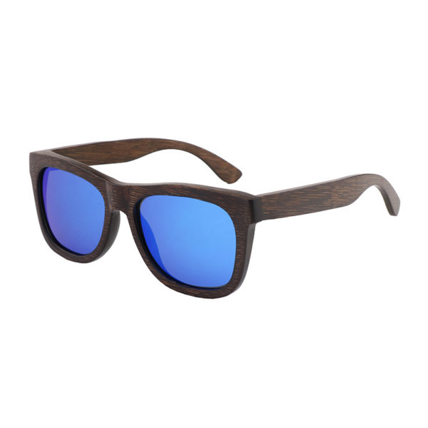 Bamboo Wood Frame Cycling Sunglasses