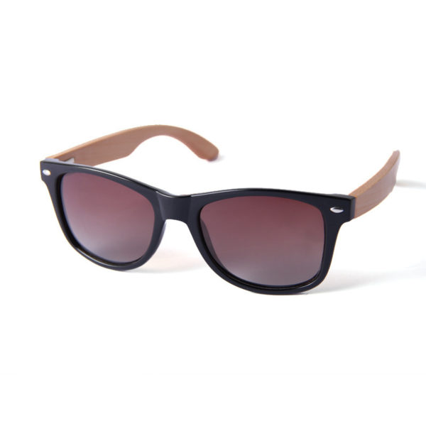 Bamboo Wood Frame Cycling Sunglasses