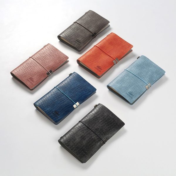 Vintage Tie Portable PU Notebook A6