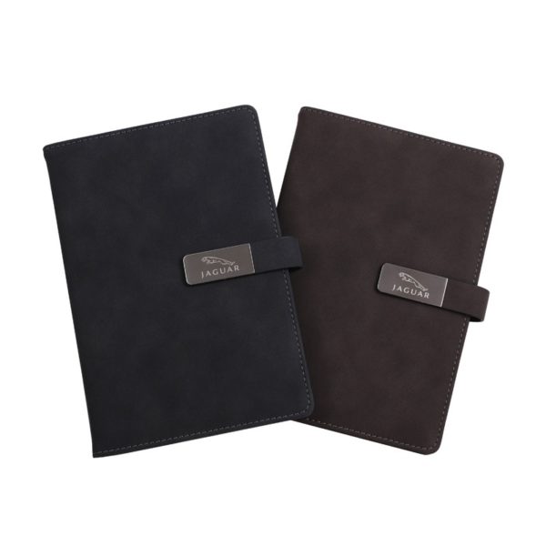 PU Imitation Leather Metal Marking Laser Logo Business Notebook