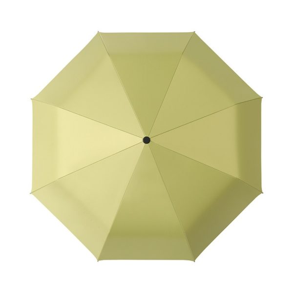 Solid Wood Handle Vinyl Folding Umbrella