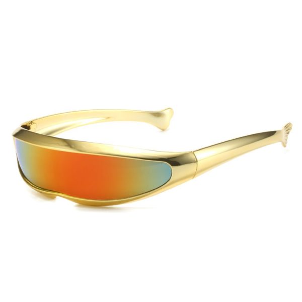 Laser Logo Plated Dolphin Sunglasses