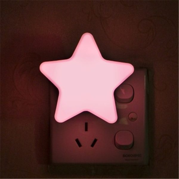 Star Shape Smart Light Sensor LED Bedside Lamp