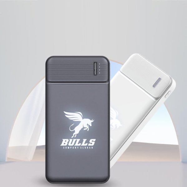 Slim Luminous LOGO Power Bank 10,000mAh