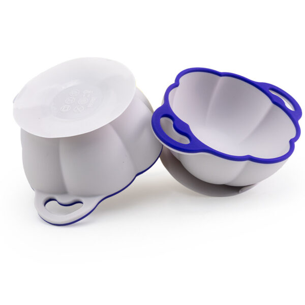 Soft Two Colours Baby Silicone Complementary Bowl