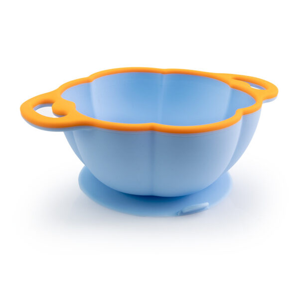 Soft Two Colours Baby Silicone Complementary Bowl