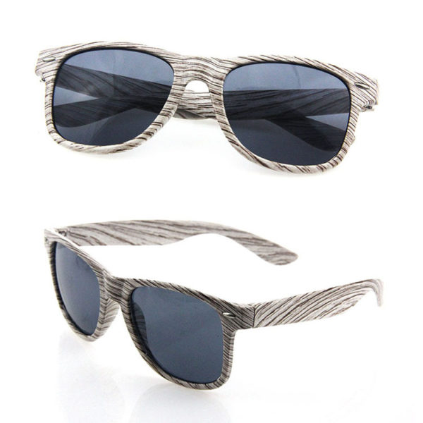 Plastic Sunglasses with Wood Grain