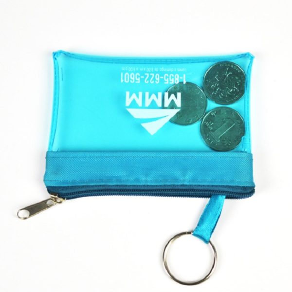 Custom Clear Coin Key Pouch Translucent