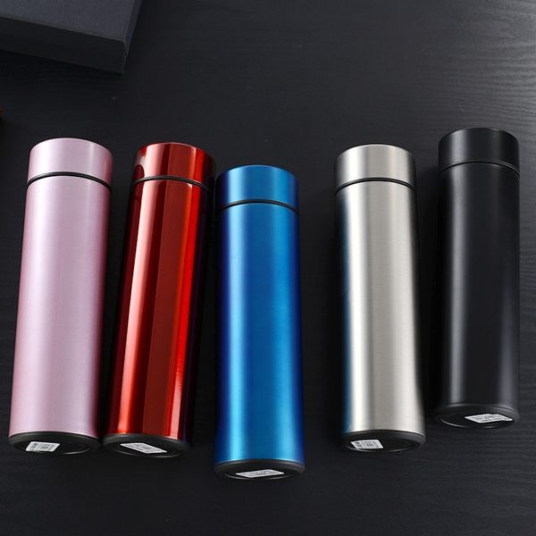 Portable Stainless Steel LED Insulated Vacuum Tumbler with Temperature Display