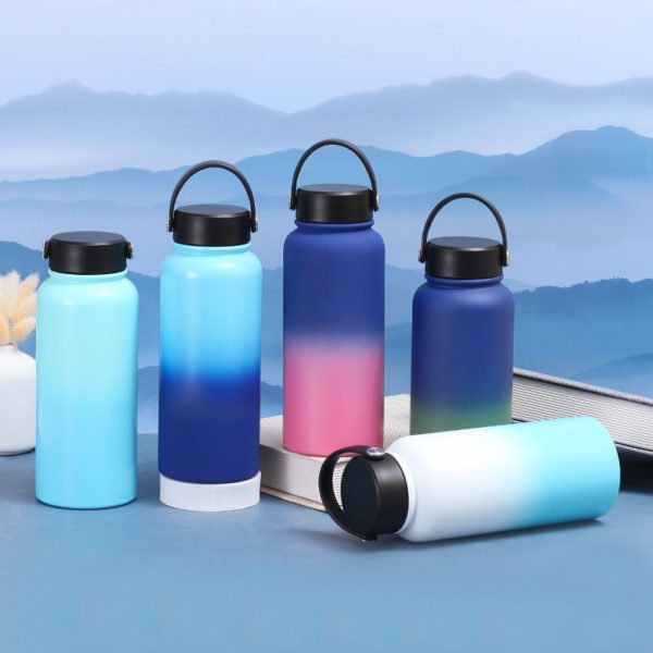 20oz Sports Tumbler with Carrying Handle Vacuum Gradient