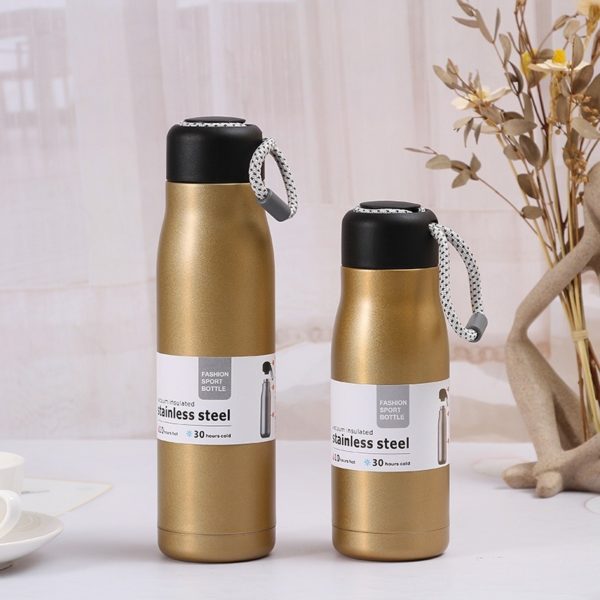 Double Layer Car Tumbler with Carrying Strap