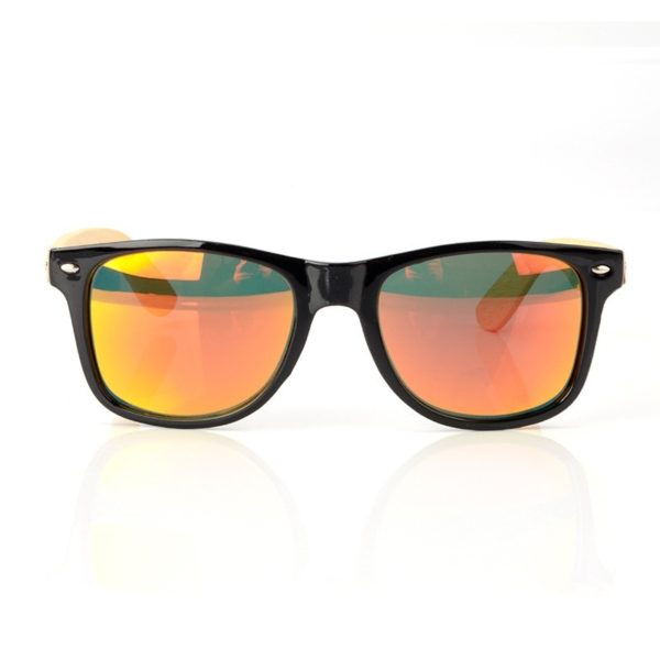 Retro Wooden Sunglasses with Rice Studs