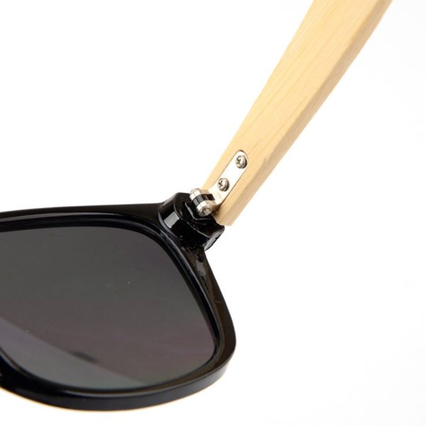 Retro Wooden Sunglasses with Rice Studs