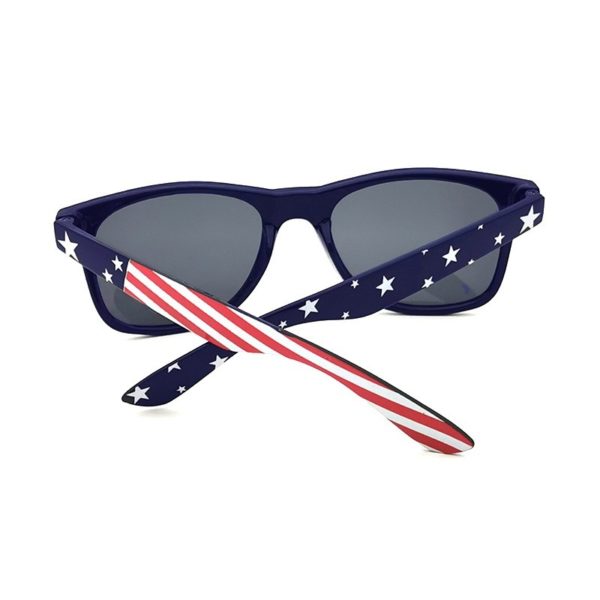 Customized Gray American Flag Sunglasses