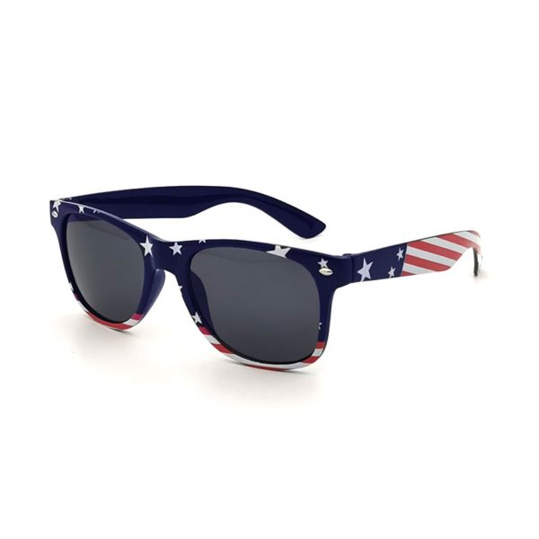 Customized Gray American Flag Sunglasses