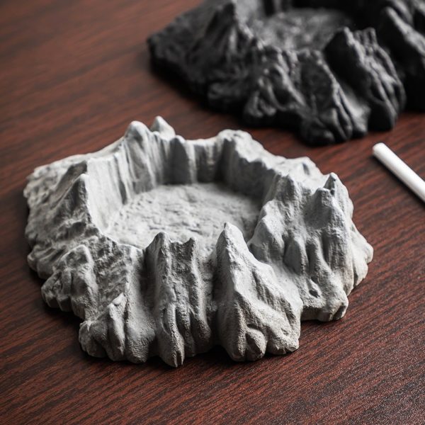 Durable Mt. Fuji Ashtray With Lid