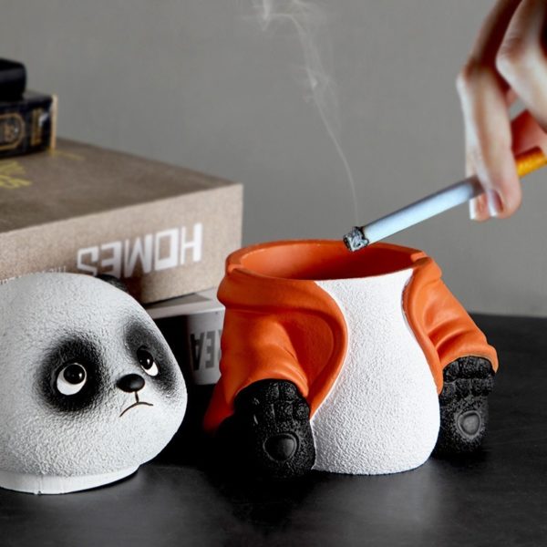 Creative Adorable Panda Ashtray With Lid