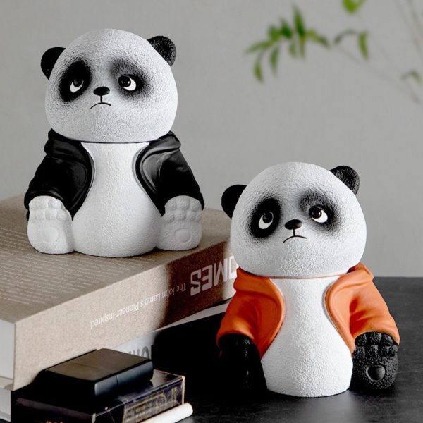 Creative Adorable Panda Ashtray With Lid