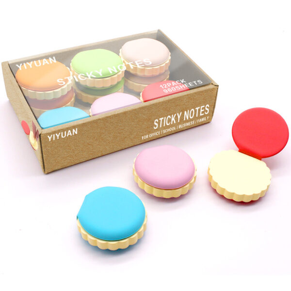 Personalized Macaron Shaped Sticky Notes