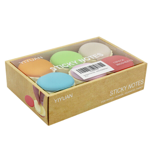 Personalized Macaron Shaped Sticky Notes